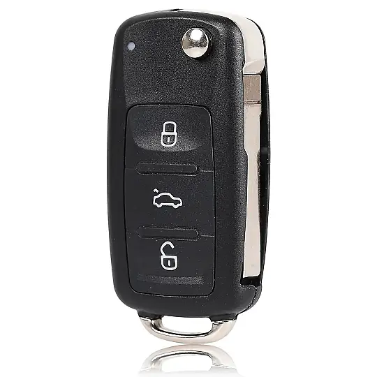 Volkswagen VW Golf Anahtar Kutusu Anahtar Kılıfı Polo Passat Skoda Seat ile Uyumlu 2025 Pil Dahil - 2