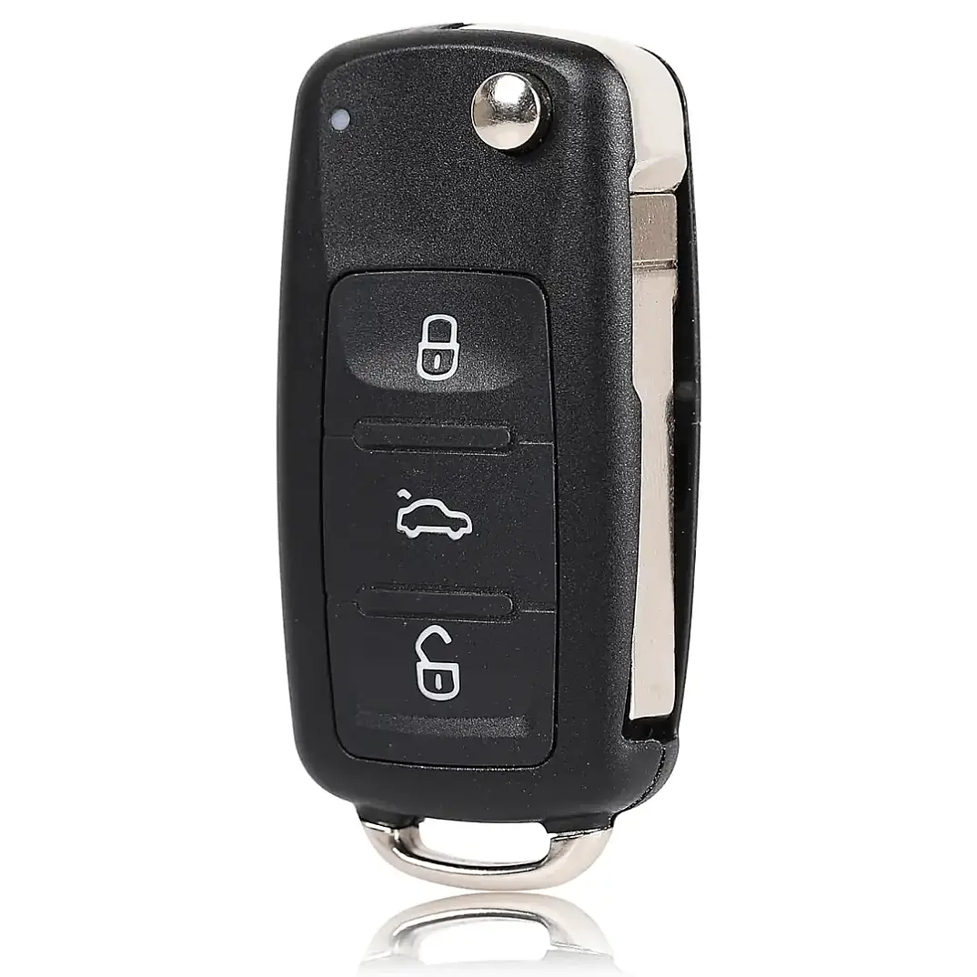 Volkswagen VW Golf Anahtar Kutusu Anahtar Kılıfı Polo Passat Skoda Seat ile Uyumlu 2025 Pil Dahil - 2