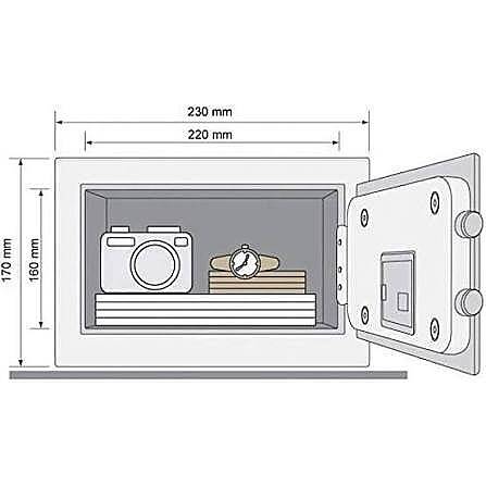 Yale Dijital Mini Boy Kollu Kasa Mavi YSV/170/DB1/B - 4